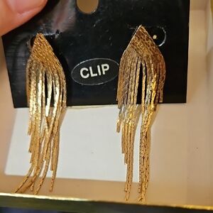 80's Elegant Gold Earrings